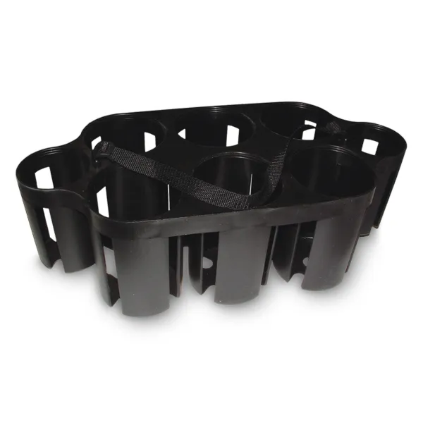 Water Bottle Carrier with Puck Holder Black FI-5030 4/CS