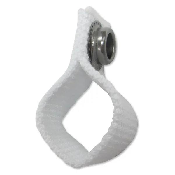 Chin Strap Loops White LOOP-05 10/PK