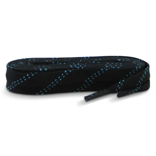 Pro Grade Molded Tip Waxed Laces Black LPWMTB120 120" 24/CS