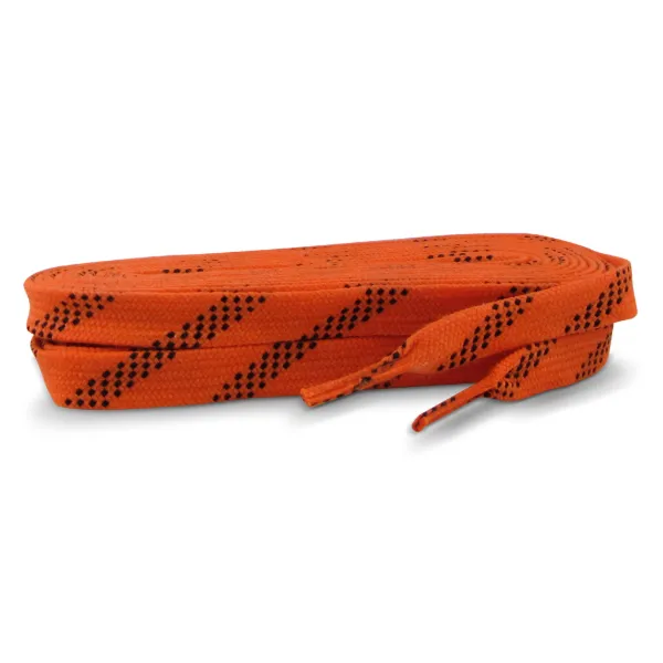 Standard Grade Molded Tip Waxed Laces Neon Orange LWMTR-17/108 108" 6/BX